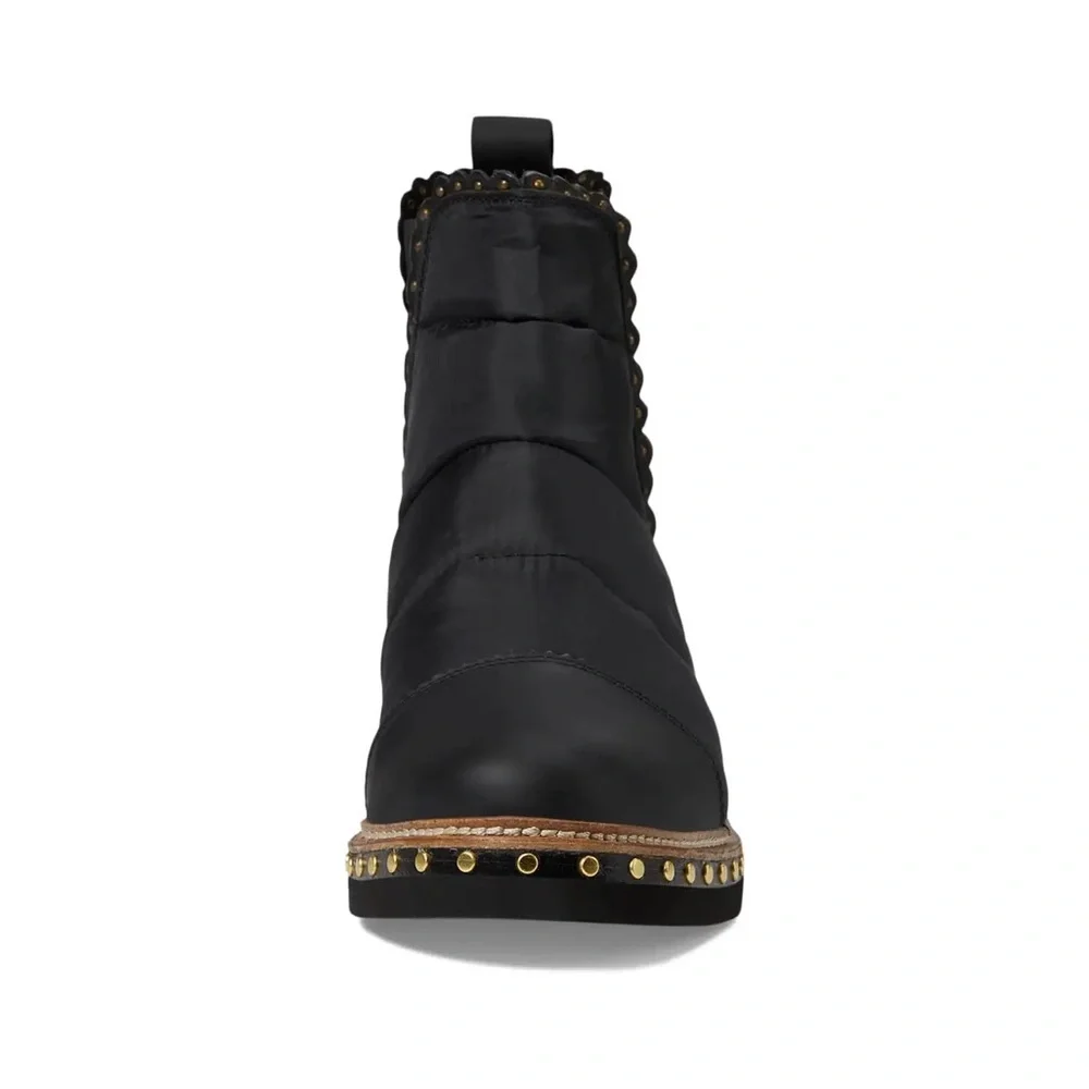 NWOT FREE PEOPLE BLACK ATLAS PUFFER CHELSEA BOOT Sz 38 - Picture 4 of 11